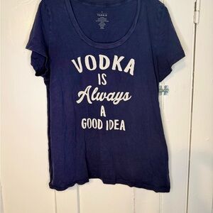 Torrid Navy Graphic Cotton Tee